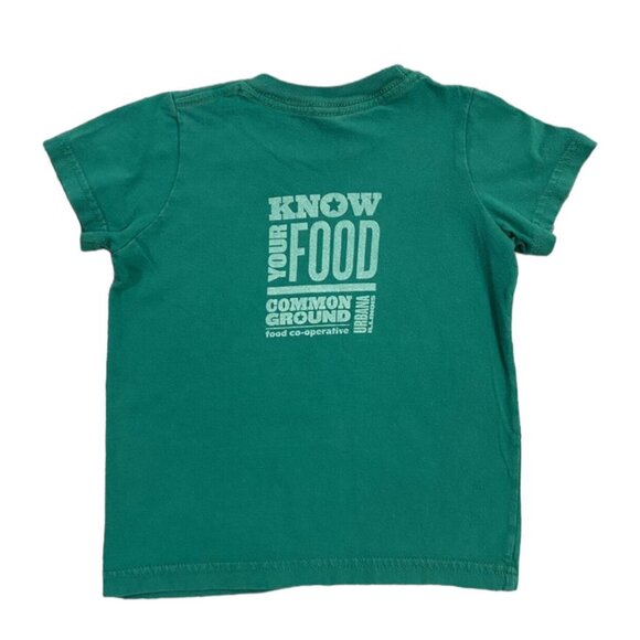 Small Shop Sz 2 I Love Local Organic Kale Tee Shirt - Picture 2 of 4